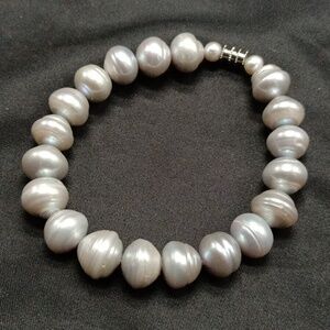 Freshwater Blue 12mm Pearl Bracelet